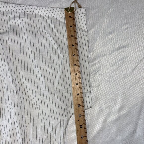 NWT Hudson North Linen Blend Wrap Comfy Stylish Belted Stripe Linen Dress Sz 3XL - Picture 7 of 16